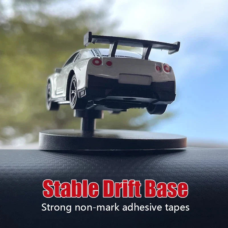 Drift Car Dashboard Toy Model – Swing Turning Sports Car Ornament, Fun Dashboard Decoration for Men & Car Interior Accessories