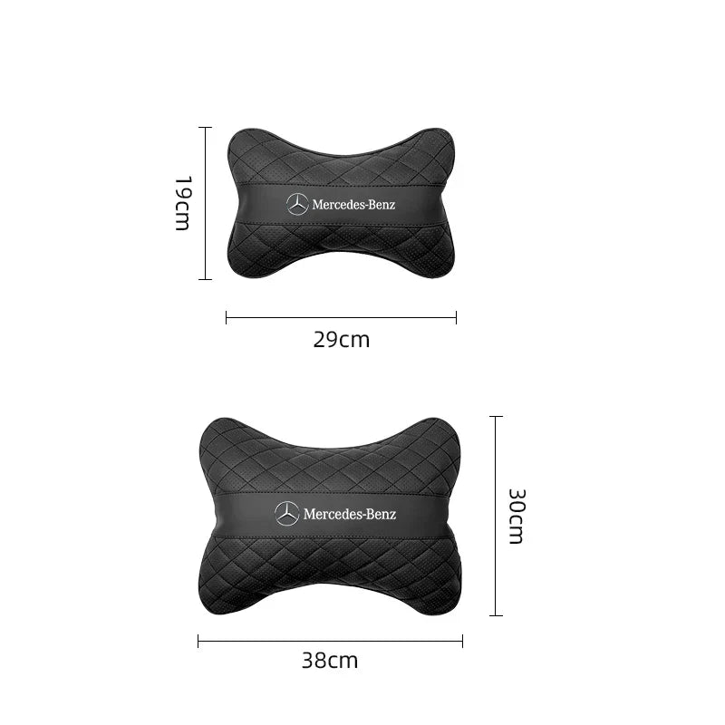 Car Seat Head Support Cushion Lumbar Pillow Interior Accessories For Mercedes Benz AMG Smart W205 C300 W203 W206 W108 W124 W126